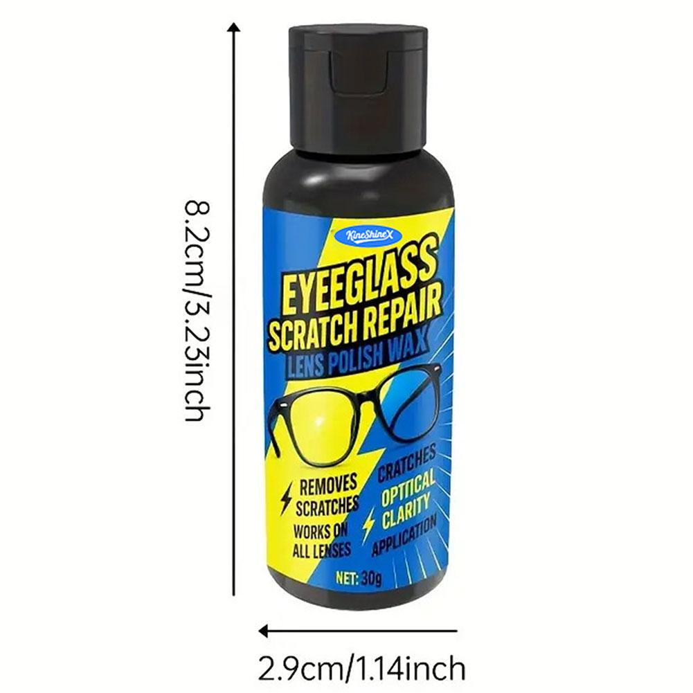 30g Scratch Remover for Eyeglasses Glasses Scratch Repair Agents Lens Cleaners Spray for Car Glass Glasses Watches Screens