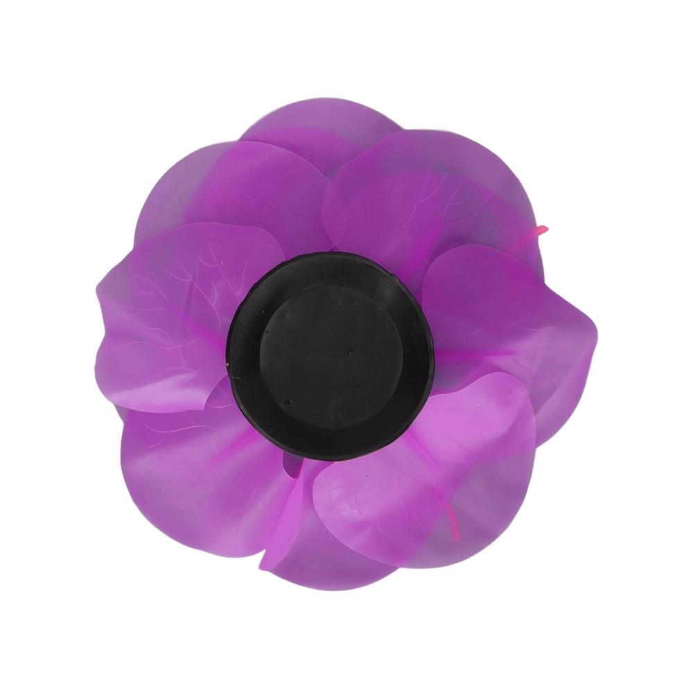 

Moves Naturally Fish Tank Ornaments Soft Silica Gel Glowing Lotus Decoration Fish Tank фіолетовий