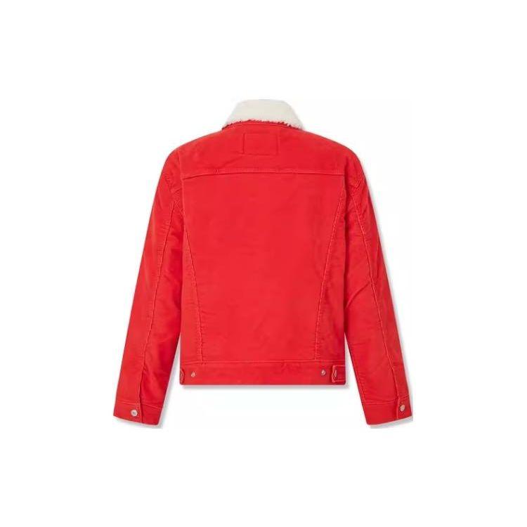 Levis FW23 Commuter Hrubá bunda s dlouhým rukávem Bavlna Dámské svrchní oblečení Červená 36137-0053