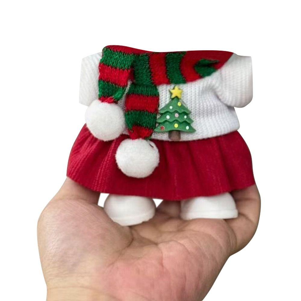 Scarf Christmas Deer Set Shawl For Labubu Outfit For Labubu Clothes  For 17cm Labubu Doll