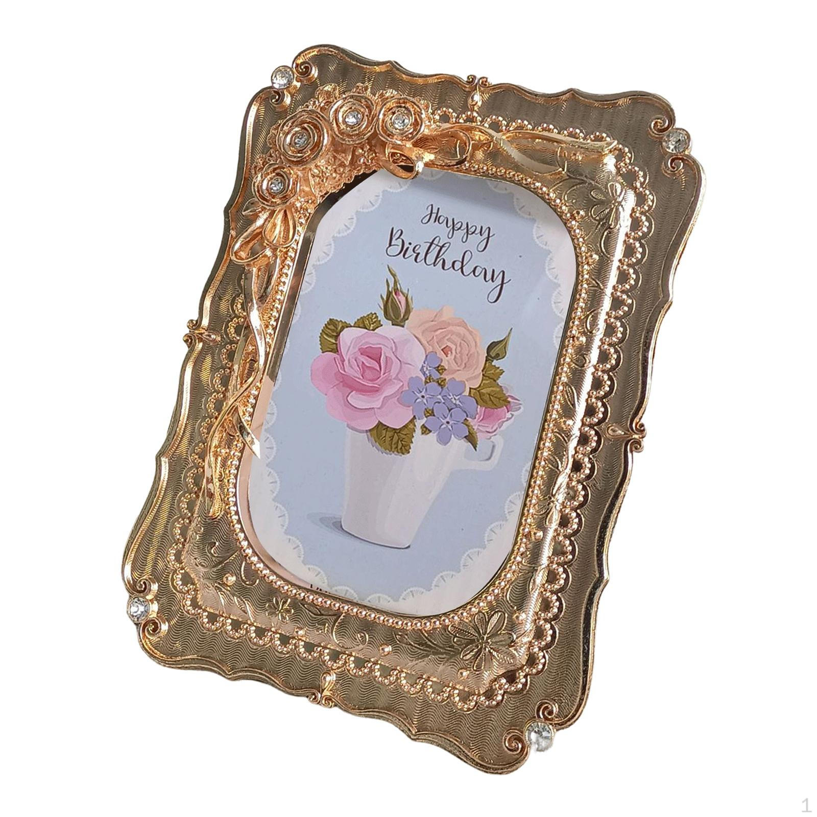 

Photo Frame Desktop Picture Holder Tabletop for Living Room Party Hallway Decoration