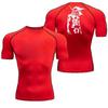 Guts Clothing Fitness Compression Running T-Shirt Men Tops Bat Printing T Shirts Quick-Drying Gym Sportswear Jersey Tee for Male