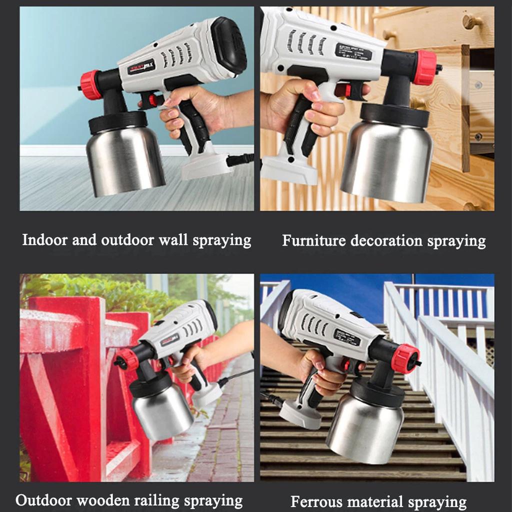 Professional Airless Electric Spray Gun - High Pressure DIY Paint Sprayer for Walls, Furniture & Large Surface Projects