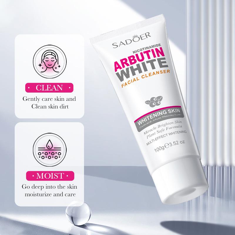 Arbutin Facial Cleanser SADOER Niacinamide Cleanser