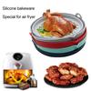 Baking Pan with Double Handle Not Sticky Foldable Silicone Dining Room Oven
