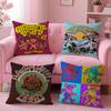 Band G-Grateful Dead Cushion Cover Breathable Linen Pillowcase Summer Odorless Eco-Friendly Invisible Zipper Washable