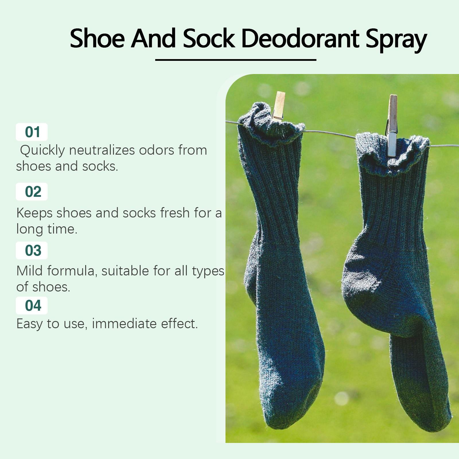 Дезодорант-спрей для обуви и носков Fresh Cleaning Shoes Shoe Rack Socks Deodorant 100 мл — фото 7