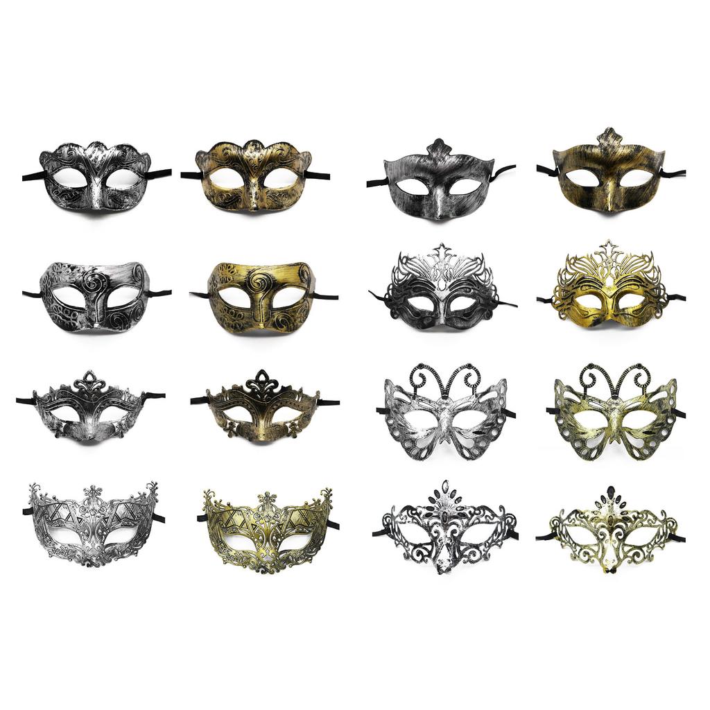Masquerade Mask for Women Men Antique Party Mask Halloween Half Face Mask Props