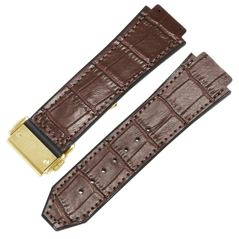 Классический ремешок для часов Hublot Big Bang Series из натуральной кожи — фото 8