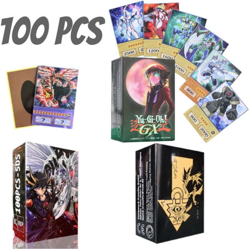 Trading Card Yugioh Game Tcg Card Set Duel Monsters Gx 5dx 100 Collectible Pcs