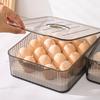 Food-Grade Refrigerator Storage Box Transparent Stackable Food Storage Containers Timing Fresh Plastic Kitchen Organizer Camping