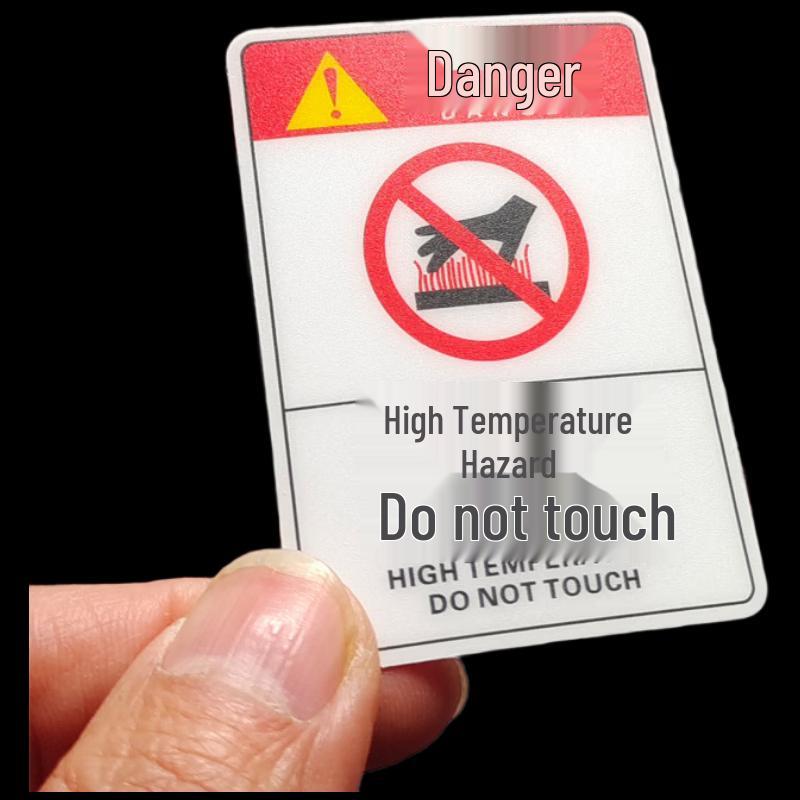 Brangdy High Temperature Danger PVC Warning Sign