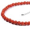 Mediterranean Red Coral Bracelet, Silver, Undyed.