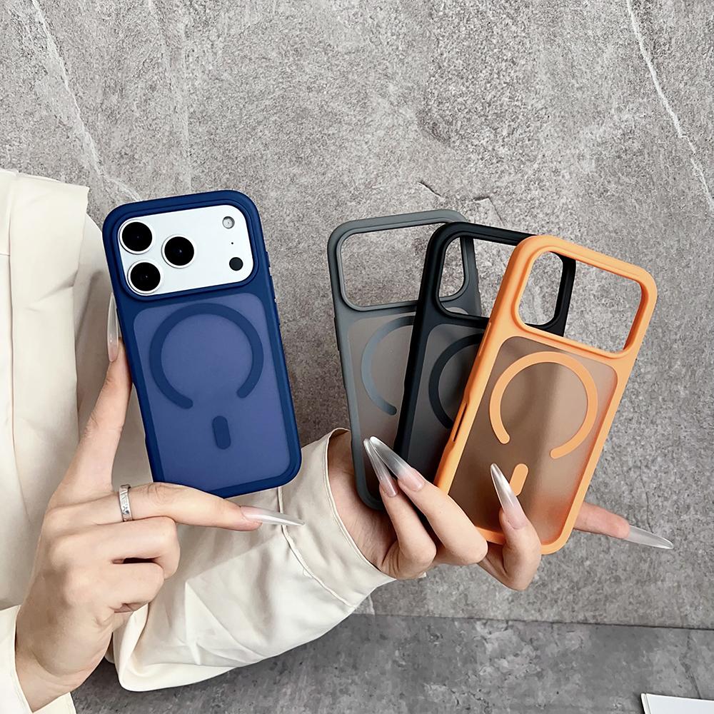 Magnetic Case for Magsafe Iphone 17 Pro Max Air 16E 16 E 15 Plus 14 13 12 Pro Mag Safe Matte Phone Cover