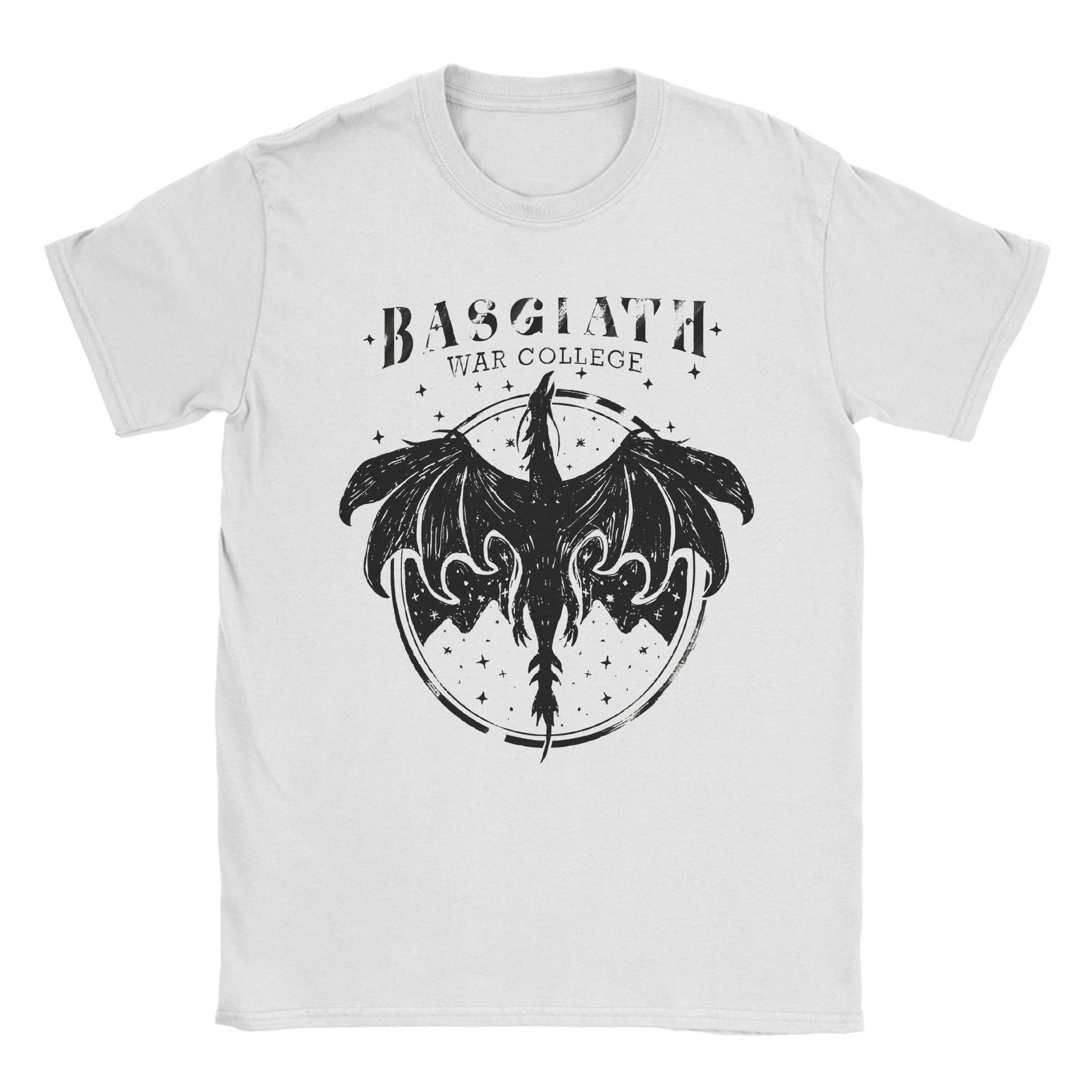 

Men Women Basgiath War College v02 T Shirt Fourth Wing Pure Cotton Tops Novelty Short Sleeve Round Collar Tees Graphic T-Shirts 4XL