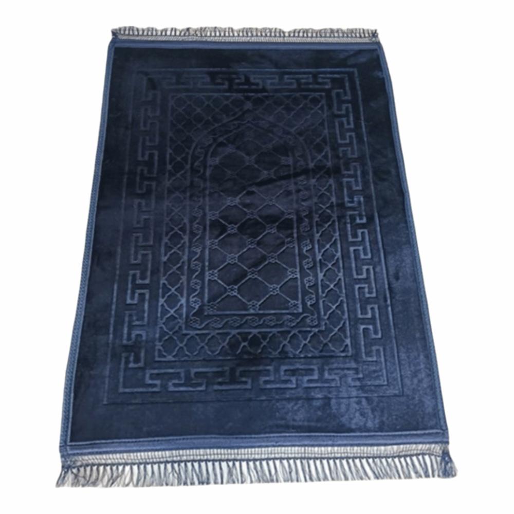 Muslim Hajj Qibla Mat 110*70cm Embossed Sofa Coffee Table Mat Thickened Non Slip Prayer Mat Rug Multifunctional Floor Mat