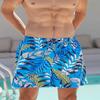 Herren Modischer Sommer Atmosphären Stil mit Komprimiertem 3D Digital Bedrucktem Futter Schnelltrocknende Badeshorts