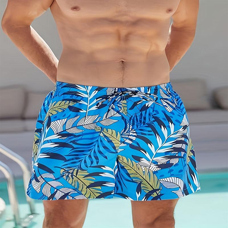 Men's Fashionable Summer Atmosphere Style with Compressed 3D Digital Printed Lining Quick Drying Beach Shorts