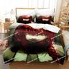 3D Druck Anime Chainsaw Man Makima Bettwäsche-Set, Bettdeckenbezug Bett-Set Steppdeckenbezug Kissenbezug, King Queen Twin Größe Jungen Mädchen Erwachsene