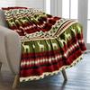 Christmas Throw Blanket,Flannel Snowflake Gingerbread 2024 Xmas Fleece Blanket,Winter Warm Soft Plush Blanket For Couch Sofa Bed#(5)
