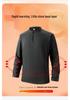 Women's Half-Zip Fleece Pullover - Warm, Long-Sleeved Sports Sweatshirt with Stand-Up Collar