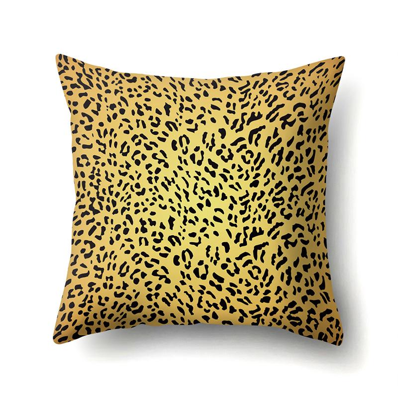 Motif Léopard Nordique Moderne Abstrait Taie d'Oreiller en Polyester Décoration de Voiture Maison Imprimée Taie d'Oreiller Repose-Lombaire