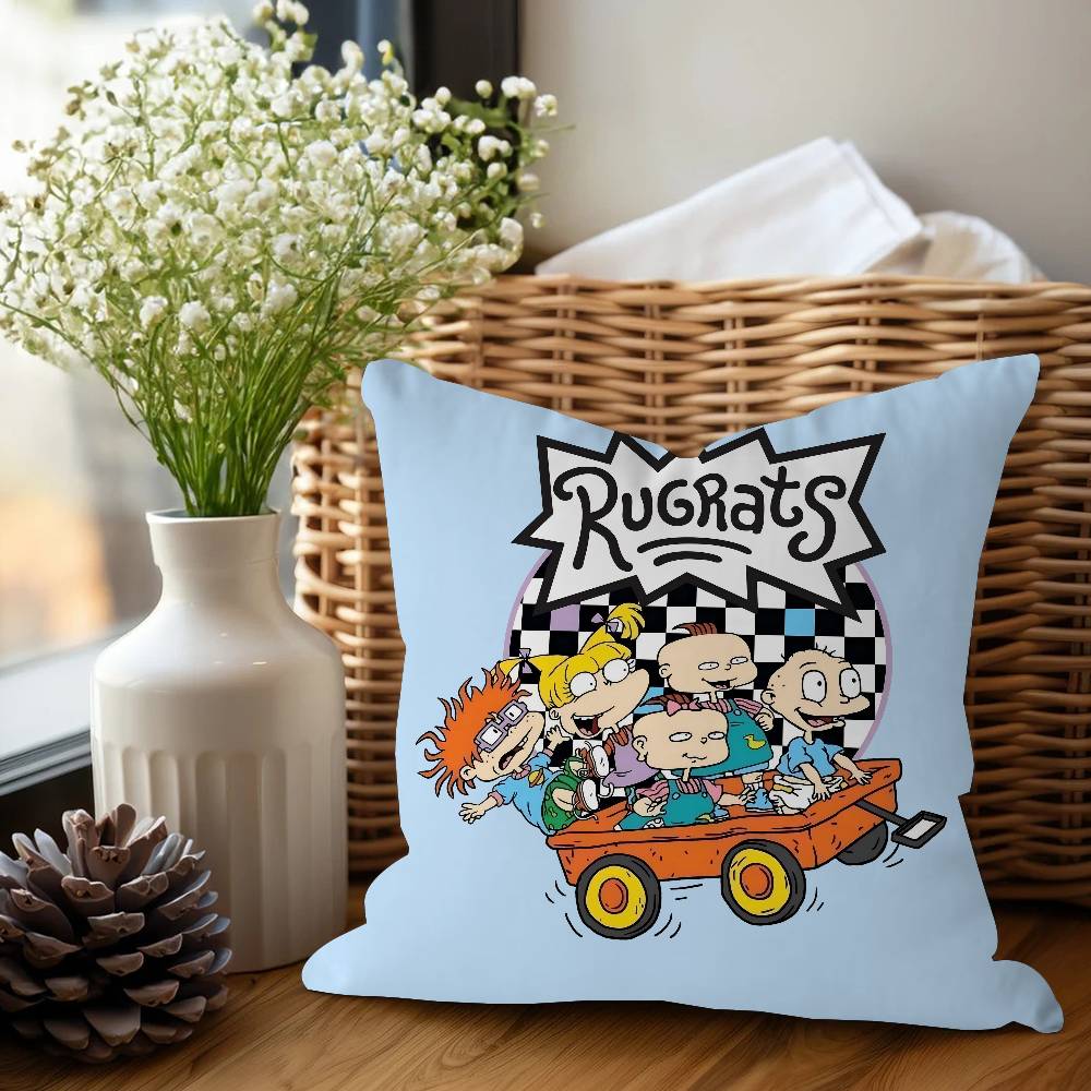 Anime Rugrat Pillow Cover For Bedroom Room And Living Room Sofa Decorative Cushion Cover
