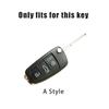 Zinc Alloy Leather Car Remote Key Cover Case for  A4 b6 b7 b8 b9 Protection Shell Fob Keychain Keyless Interior Accessories