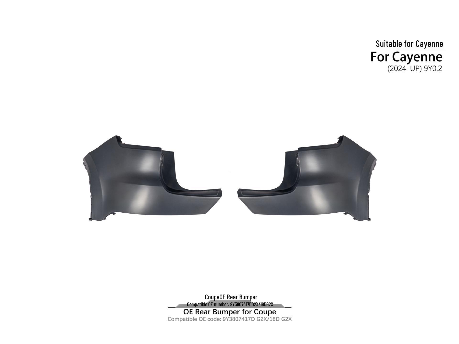 Совместимо с задним бампером OE для Cayenne 9Y0.2 Coupe 2024+