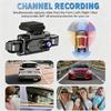 1080P WiFi DashCam Car DVR with 3/4 Lens 360°Auto Black Box Night Vision 24H Parking Monitor Video Recorder for Vehicle Security