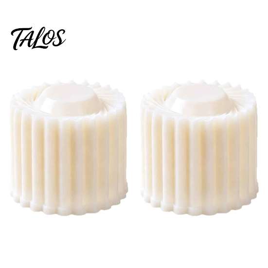 Round Manual Press Mold Sunflower Pattern Mooncake Mold, Hand Double Ended Plastic Pastry Holiday Festival Tool, Easy Clean Dough Embosser for