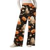 Women's Halloween Printed Fashionable Loose Casual Wide Leg Pants