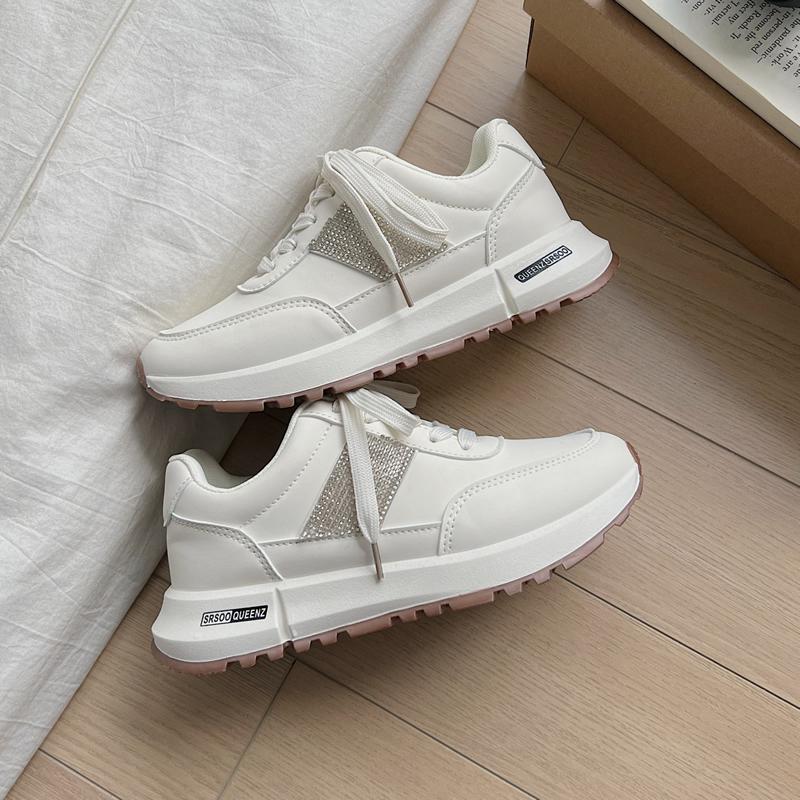 

Женская повседневная обувь Женская летняя 2025 Новая модная универсальная женская удобная шнуровка Легкая беговая обувь Оптом 41 бежевый