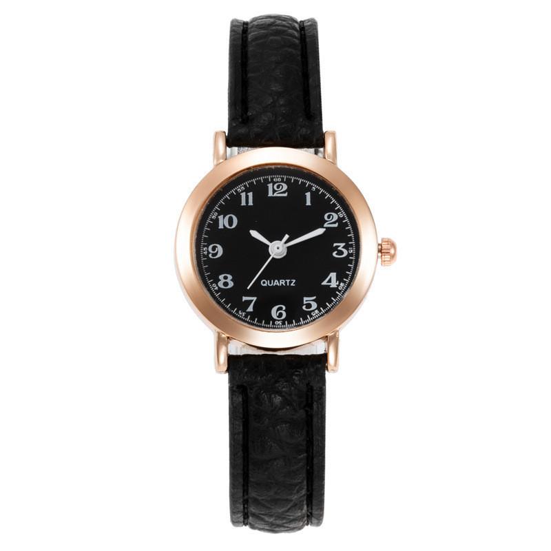 Vintage Korean Style Womens Quartz Watch With Leather Strap For Casual Fashion