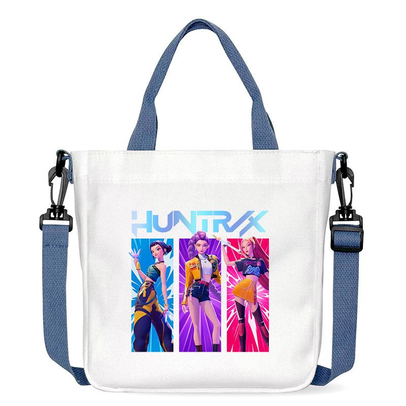 Anime Cartoon Print Office Worker Commuter Portable Messenger Bag Student Large Capacity Casual Handbag