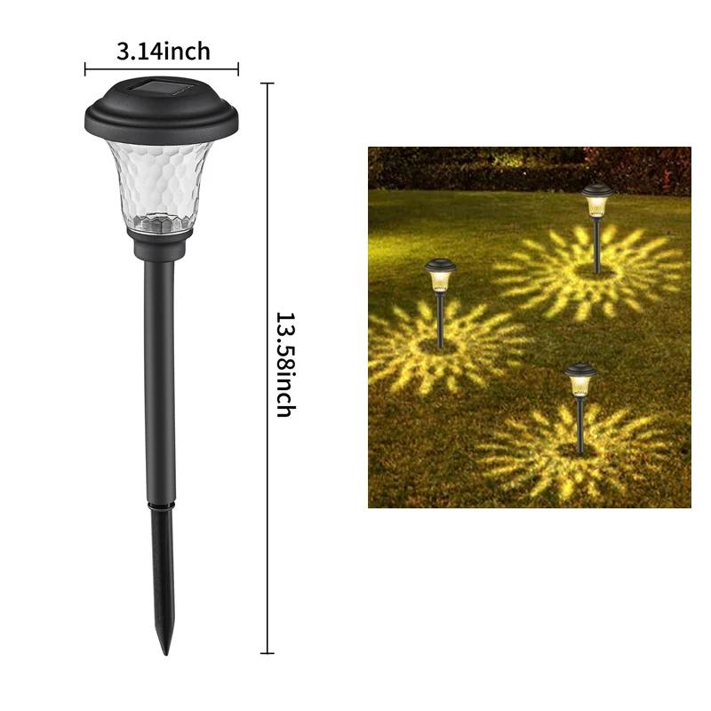 1-6PCS LED Lantern Lighting Solar Energy Path Lights Outdoor Waterproof Garden Lantern Landscape Path