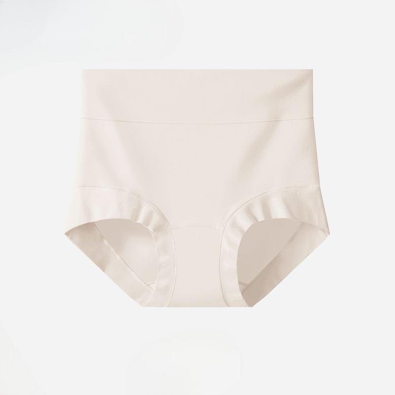 Large Size Women's Summer Cotton Antibacterial Breathable High Bounce Belly Not Pinched Hip No Scratch Briefs