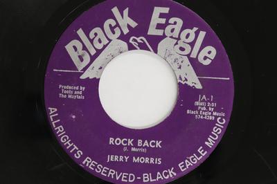 7inch Record JERRY MORRIS - Rock Back JA1 BLACK EAGLE Jamaica Reggae, Ska & Dub Used