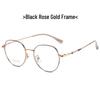 2023 Korean Style Ultra-light Titanium Round Glasses with Exquisite Crotone Temple