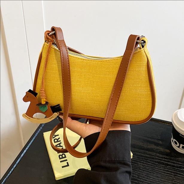 Underarm Bag New Small Square Bag Shoulder Bag Fashion Handbag Splicing Messenger Bag