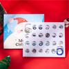 Armband-Bastel-Adventskalender für Frauen 24 Tage Countdown-Kalender Blaues Armband-Bastelset Stilvolles Schmuck-Bastelset