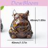 Resin Crystal Cow Figurine With Lucky Fortune For Office Desk Decor Gift For Teens And Adults