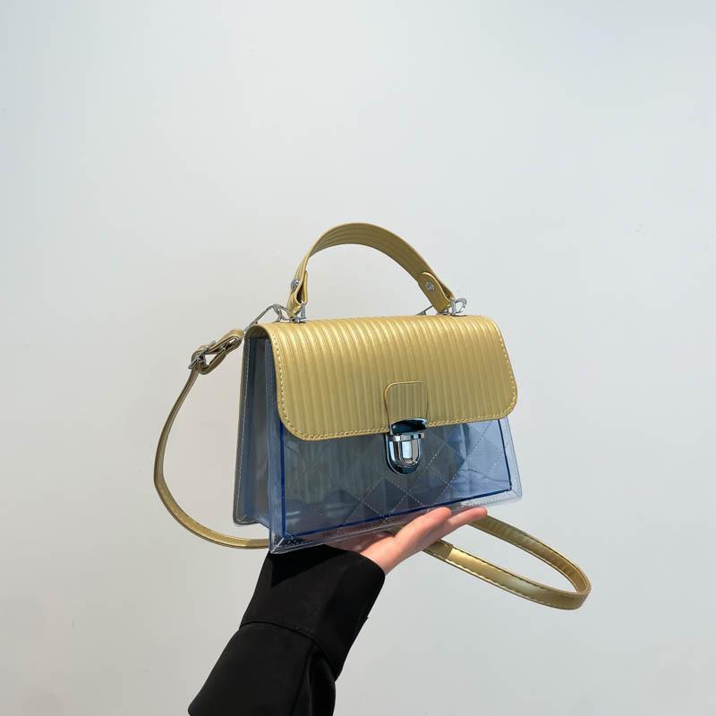 Fashion and Transparent New Personalized Small Square Bag Women's 2025 New Exquisite Commuting Temperament Versatile Messenger Bag
