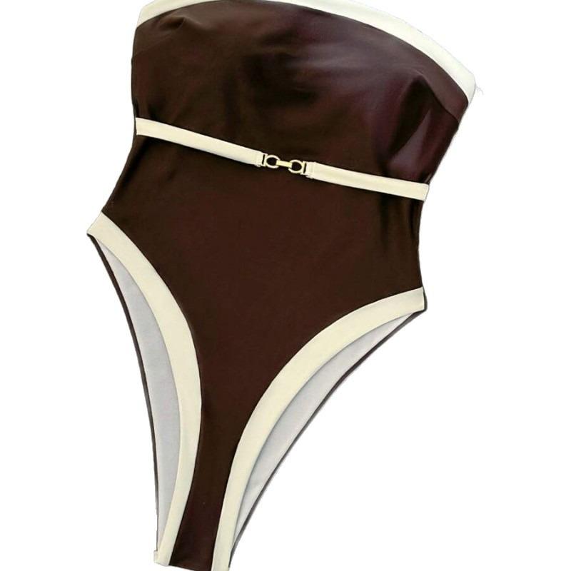 2026 New Style One-Piece Swimsuit - Sexy Women's European Style Bikini - Women's Patchwork Swimsuit