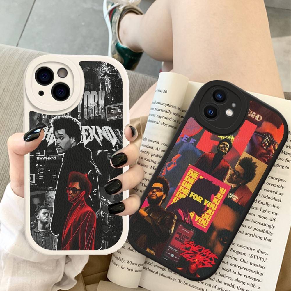 Popular Hip Hop Rapper The Weeknd Phone Cover For IPhone 11 12 13 14 15 16 Pro Max Mini Plus Soft Leather Case