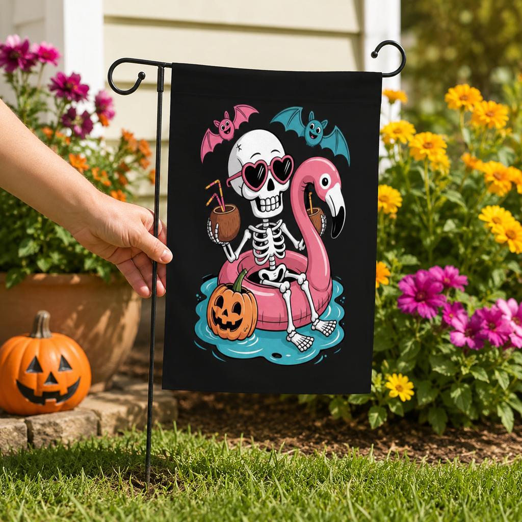 Garden Flag with Straight Line Design for Outdoor Yard Decoration