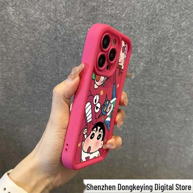 

Shin-chan Drop-Proof Cartoon iPhone Case for Models 11-14, Unisex iPhone 7/8/SE2
