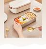 Electric Heated Insulated Lunch Box for Office Workers – Steams Hot Rice and Dishes, Plug-in.