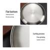 304 Stainless Steel Gold Korean BBQ & Dessert Plate, Flat-Bottom Fruit Tray
