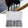 180Pcs M3 M4 M5 M6 Stainless Steel Self Tapping Screws Assortment Set With A Transparent Storage Box For Multiple Purpose